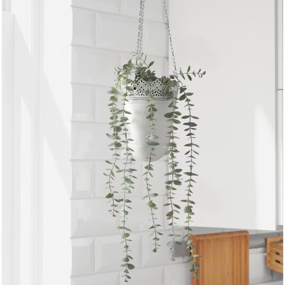 IIKEA Artificial Hanging Eucalyptus Fake Potted Plant FEJKA NEW 3.5" POT 23" - Picture 4 of 7